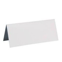 Marca posto, cartone, 3 x 7 cm, confezione da 10 pezzi, bianco