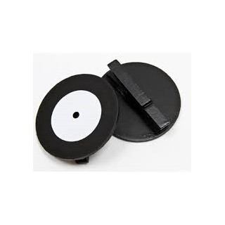 2  Schallplatten, Musik,  Vinylplatte auf Klammer, aus Holz