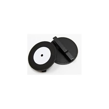 Disque musique 33 tours sur pince en bois (x2)