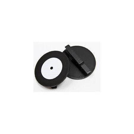 Disque musique 33 tours sur pince en bois (x2)
