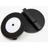 2  Schallplatten, Musik,  Vinylplatte auf Klammer, aus Holz 2  Schallplatten, Musik,  Vinylplatte auf Klammer, aus Holz