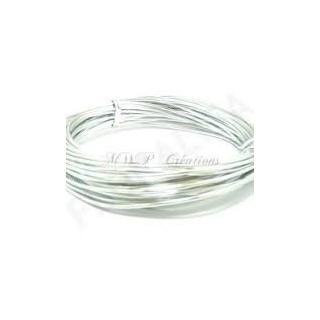 Fil aluminium souple argent dim. 1mm/10m