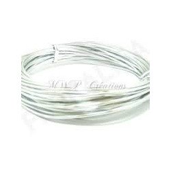 Fil aluminium souple argent dim. 1mm/10m