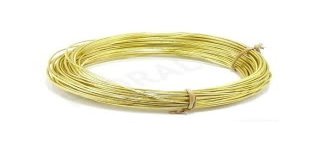 Filo di alluminio flessibile, oro dim.1mm / 5m