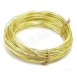 Filo di alluminio flessibile, oro dim.1mm / 5m