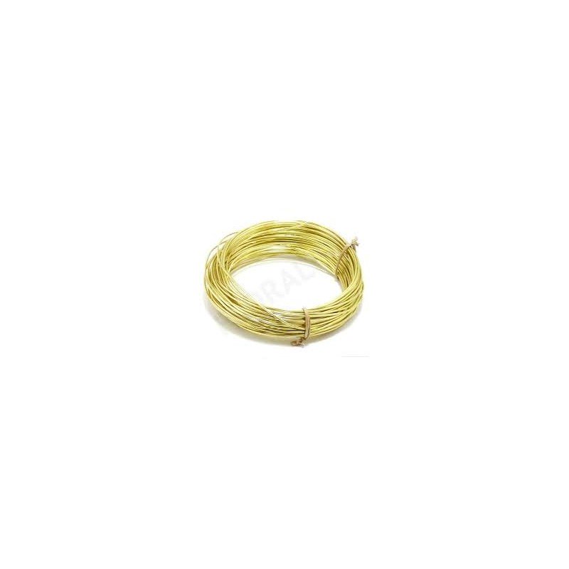 Filo di alluminio flessibile, oro dim.1mm / 5m
