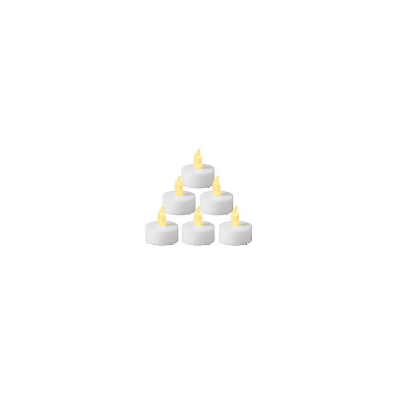 Set 6 leds blanc ch plat diam. 4 cm Set 6 leds blanc ch plat diam. 4 cm