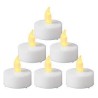 Set 6 leds blanc ch plat diam. 4 cm