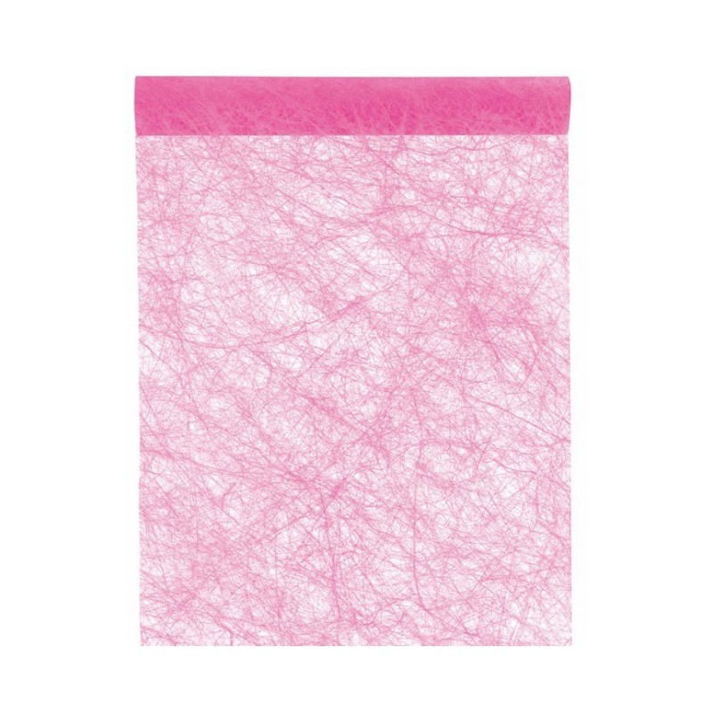Chemin de table fanon fuchsia Chemin de table fanon fuchsia