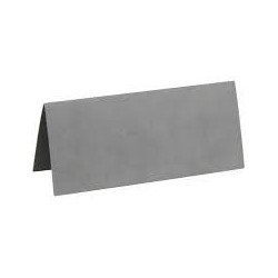 Marque place, carton, 3 x 7 cm, sachet de 10 pièces, gris