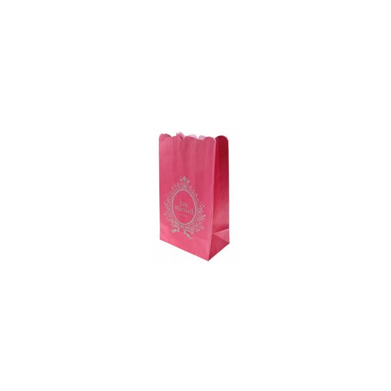 6 Photophores "just married" fuchsia, 26x15cm 6 Photophores "just married" fuchsia, 26x15cm