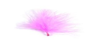 Sachet de 20 plumes, 7 cm, rose
