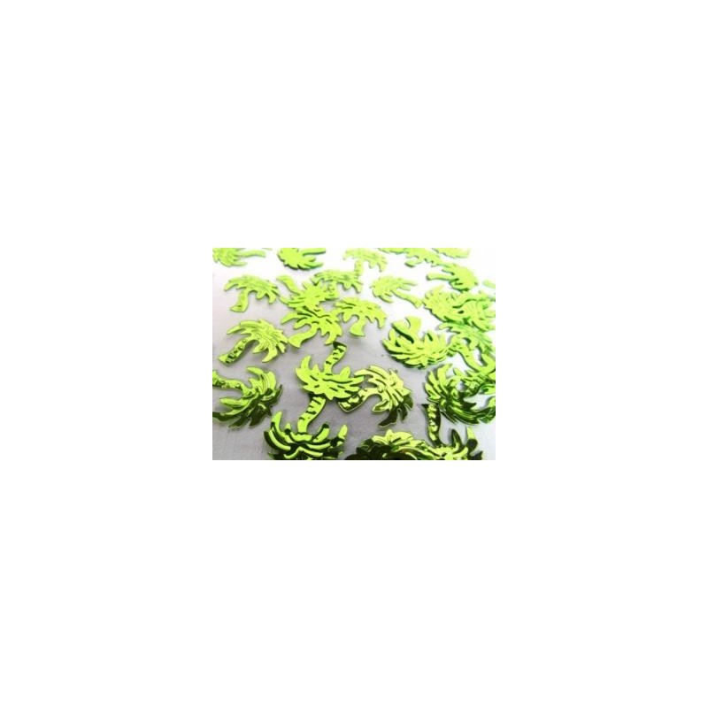 Confettis de table palmier, menthe (10grs) Confettis de table palmier, menthe (10grs)