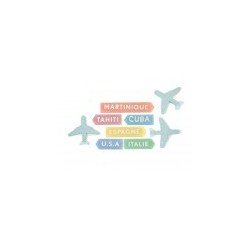 9 Confettis de table voyage vacances