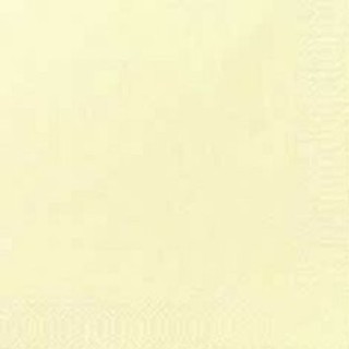 125 Zelltuch-Servietten, uni, 3 lagig 40x40 1/4, cream