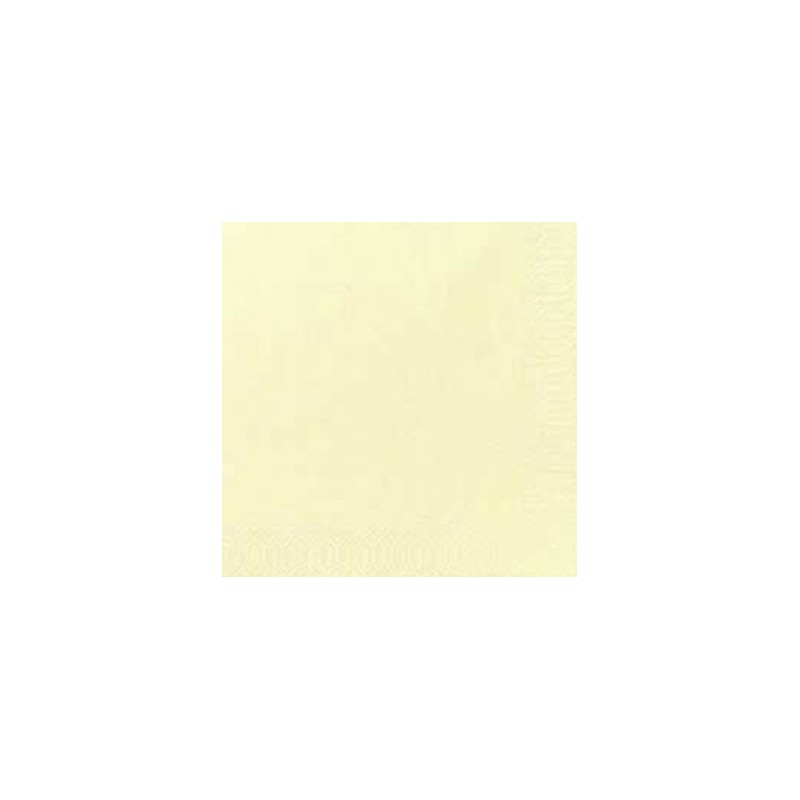 125 Serviettes 3 couches 40x40 1/4 cream 125 Serviettes 3 couches 40x40 1/4 cream