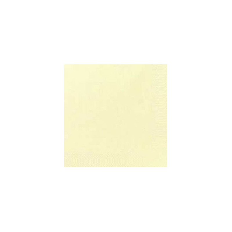 125 Zelltuch-Servietten, uni, 3 lagig 40x40 1/4, cream