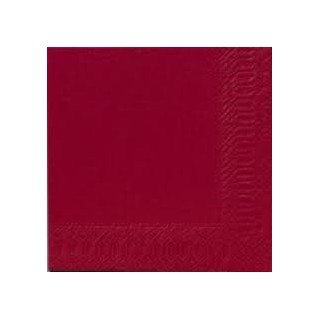 125 tovaglioli 3 strati 40x40 1/4 di bordò
