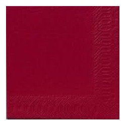 125 tovaglioli 3 strati 40x40 1/4 di bordò