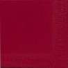 125 Serviettes 3 couches 40x40 1/4 bordeaux