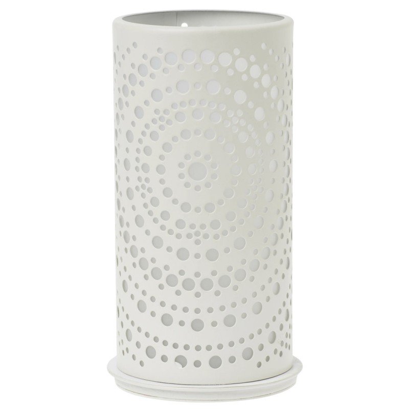 Bougeoir en métal Billy, blanc