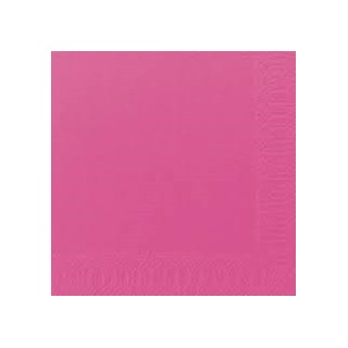125 Serviettes 3 couches 40x40 1/4 fuchsia