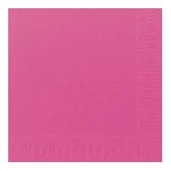 125 Serviettes 3 couches 40x40 1/4 fuchsia