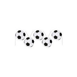 Banderole motifs ballons de football, 20 x 20 cm / 600 cm