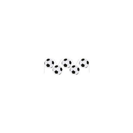 Banderole motifs ballons de football, 20 x 20 cm / 600 cm