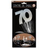 Centre de table " 70 ans", palmier argenté Centre de table " 70 ans", palmier argenté