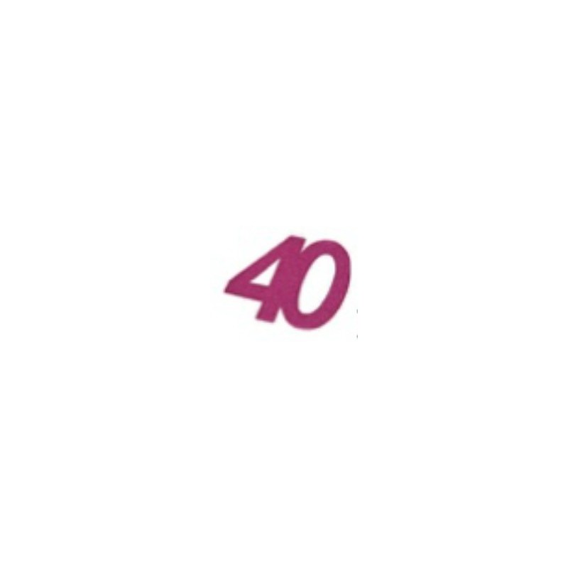 Adesivi glitter, 40 anni, fucsia Adesivi glitter, 40 anni, fucsia