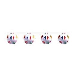 Ghirlanda di carta 10 gagliardetti 5m palloni diam. 29 cm