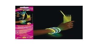 Tube de 100 bracelets fluos 5 mm x 200 mm assortis 20x5 couleurs