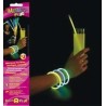 Tubo da 100 bracciali fluorescenti 5 mm x 200 mm assortiti 20x5 colori