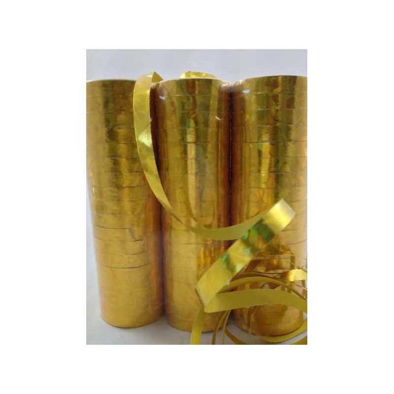 Lot de 3 serpentins  4 m, or Lot de 3 serpentins  4 m, or