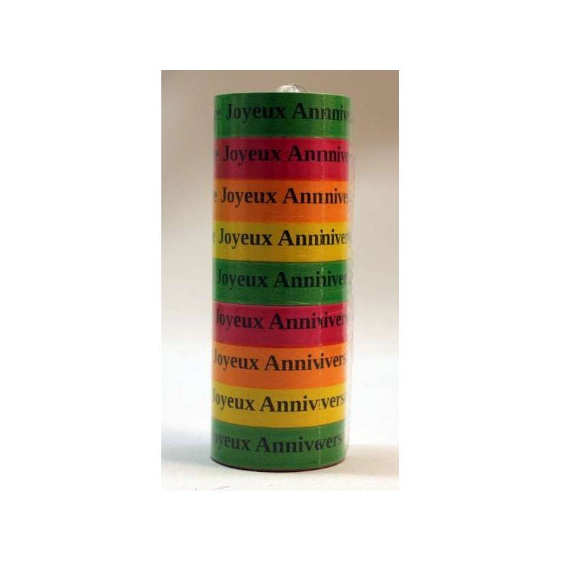 Rouleaux 9 serpentins 10 mètres, Joyeux anniversaire