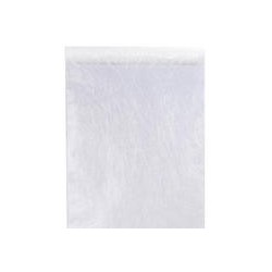 Chemin de table fanon, blanc, 30 cm x  5 mètres