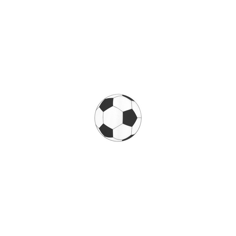 Set de table rond foot noir, sachet de 6 pces Set de table rond foot noir, sachet de 6 pces