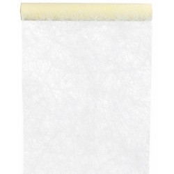 Tischläufer "Fanon", cream, 30 cm x 5 meter 