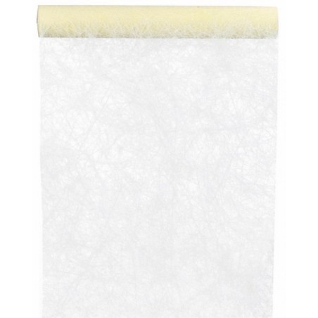 Chemin de table fanon, ivoire, 30 cm x 5 mètres 