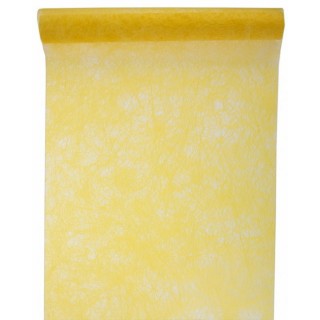 Runner da tavolo Fanon, giallo, 30 cm x 5 metri