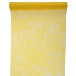 Runner da tavolo Fanon, giallo, 30 cm x 5 metri