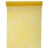   Chemin de table fanon, jaune, 30 cm x 5 mètres  