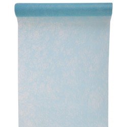 Chemin de table fanon, ciel, 30 cm x 5 mètres  