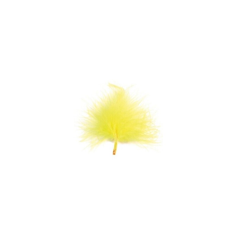Sachet de 20 plumes jaune Sachet de 20 plumes jaune