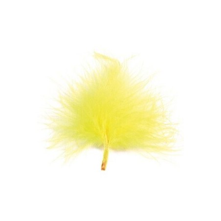 Sacco di 20 piume, giallo, 7 cm