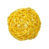Assortiment de boules rotin, 3, 4 & 7 cm, rotin, sachet de 10 pièces, jaune