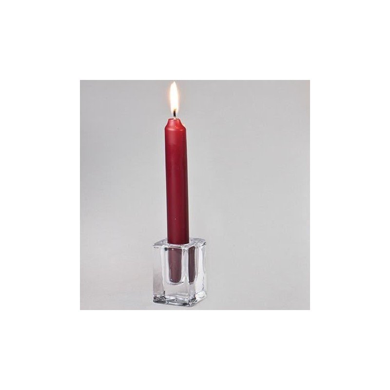 1 Kerzenhalter Höhe 10cm, Glas, transparent