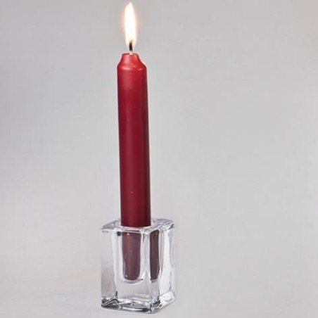 1 Kerzenhalter Höhe 10cm, Glas, transparent