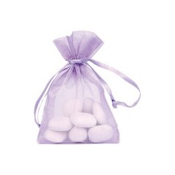 10 sacchetti di organo, viola, 7,5 x 10 cm